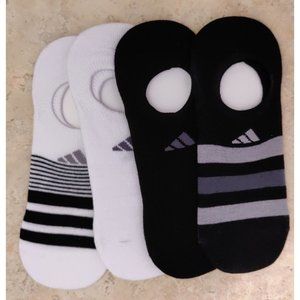Adidas Women's No Show Climalite Superlite Socks 4 Pairs - Size 5-10